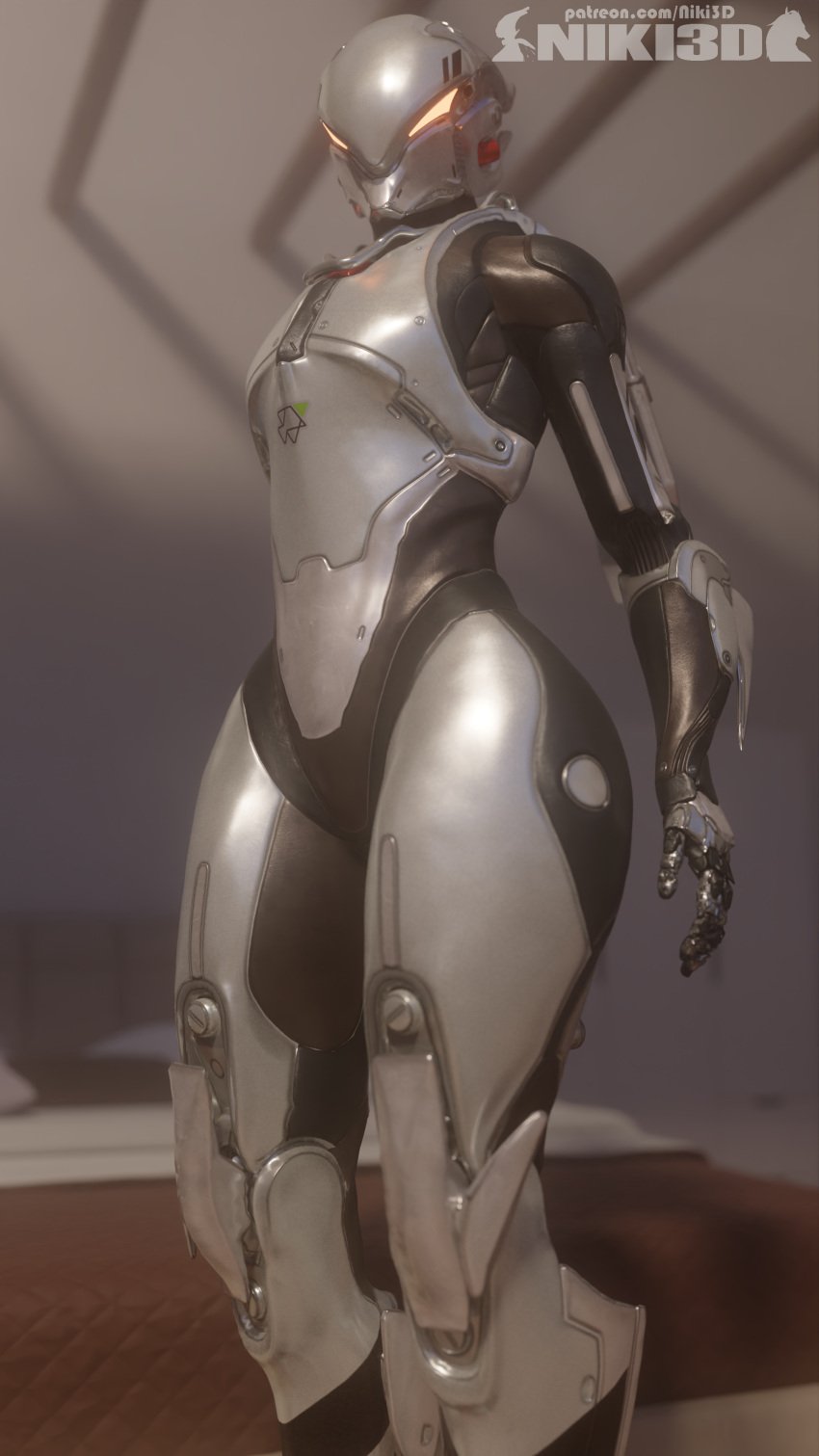 1girls 3d anthem female female_focus female_only glowing_eyes helmet interceptor looking_at_viewer niki3d robot robot_girl robot_humanoid robot_joints robotic_arm shiny shiny_armor suit thick_thighs thighs wide_hips