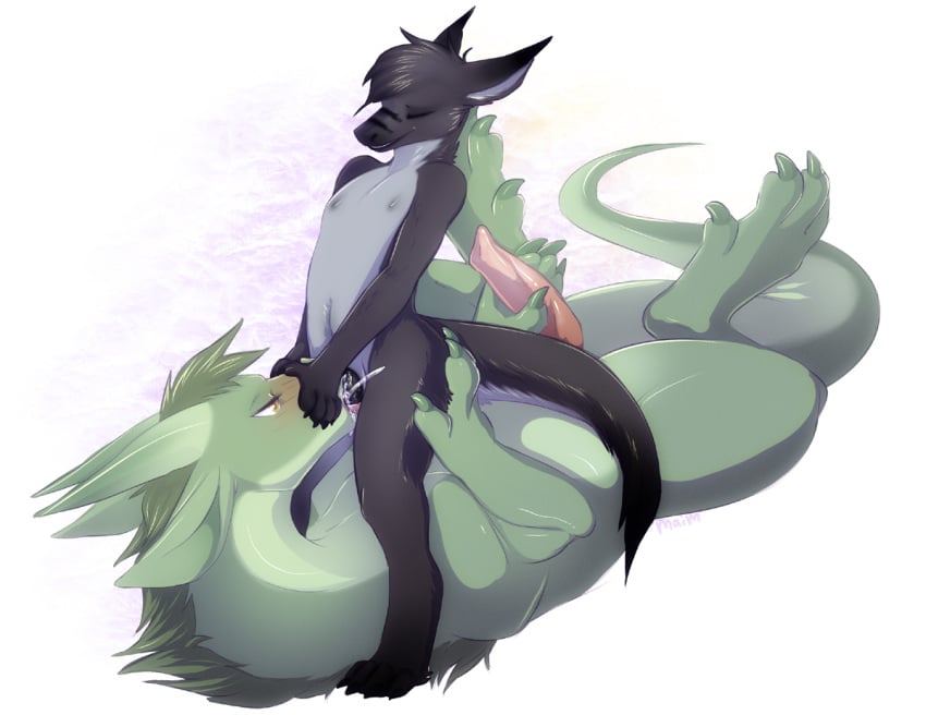 2014 anthro anthro_on_feral barefoot big_feet black_dragon blush claws closed_eyes cowgirl_position cum cum_in_mouth cum_inside cum_on_penis dragon erection eyelashes fellatio feral fur furry furry_only gay green_dragon hair half-closed_eyes hand_on_ass happy hi_res horn interspecies lizard lying maim male masturbation navel nipples no_humans nude on_back on_top open_mouth oral oral_sex orgasm penis plain_background raised_leg reptile scalie sex shadow sharp_claws shiny short_hair sitting size_difference small_dom_big_sub smile sovy teeth toe_claws white_background yellow_eyes zoophilia