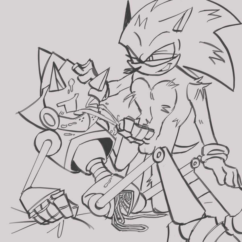 1boy anthro chaos_sonic cum cum_on_body cum_on_face facial furry handjob male_only neo-metal robot robot_humanoid robotic sonic_(series) sonic_prime sonic_the_hedgehog sonic_the_hedgehog_(series) wires