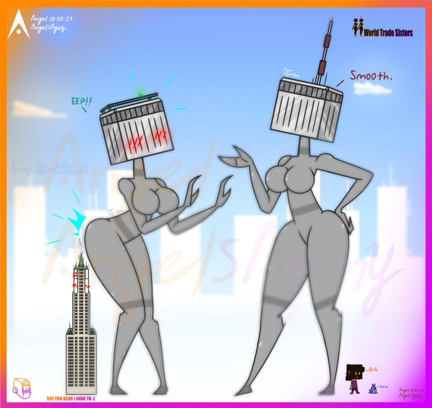 9/11 agonywelds angelsagony anthro ass breasts building buildings controversial controversy deki female never_forget offensive smaller_male taller_girl tenna thick_ass thick_thighs thighs twin_towers wide_hips worldtradesisters