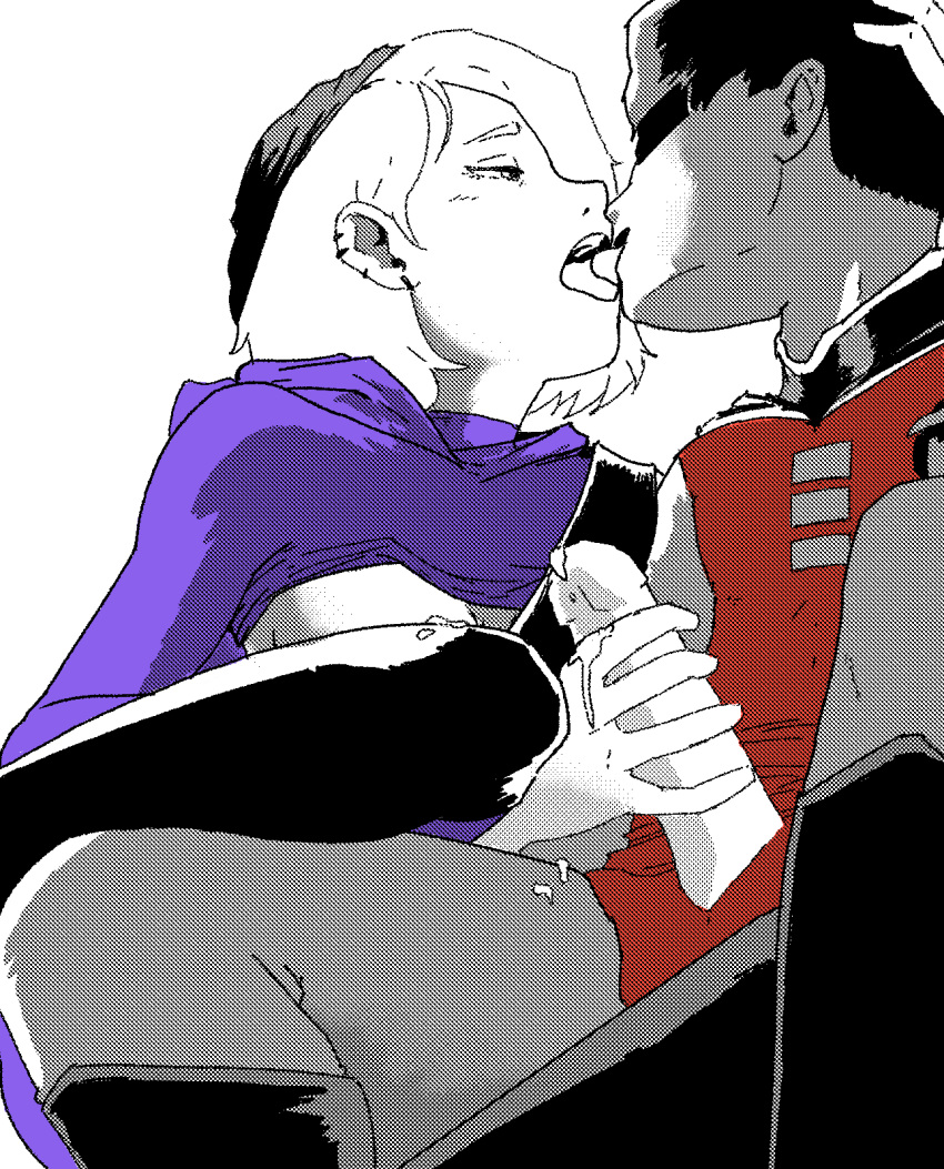 batman_(series) dc dc_comics female french_kiss handjob kissing male partially_clothed red_bat_(artist) robin_(dc) robin_(tim_drake) spoiler_(dc) stephanie_brown tim_drake tongue_kiss tongue_out