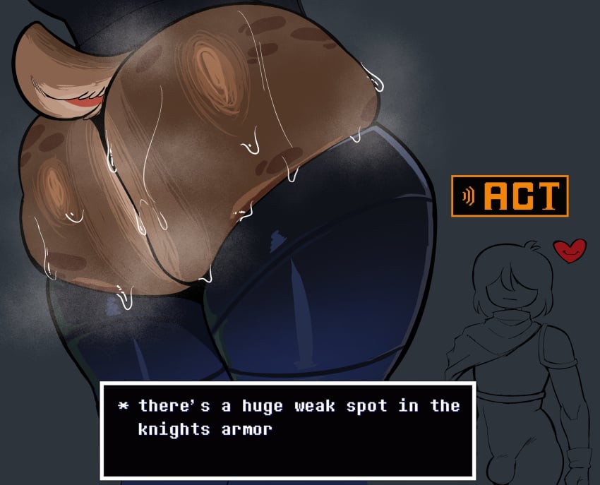 big_ass deltarune deltarune_chapter_3 dess_holiday erection huge_ass isolatedartest kris_(deltarune)