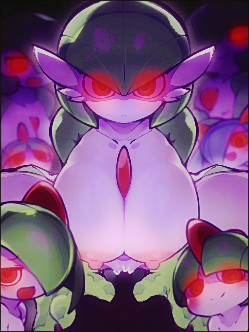 alpha_pokémon cowgirl_position dark-skinned_male female female_penetrated femdom fukurou_(owl222) gardevoir humanoid humanoid_penetrated kirlia large_breasts looking_at_viewer male male/female male_penetrating male_penetrating_female male_pov nasuisi pokemon pokemon_(species) pov ralts red_eyes remake sex small_breasts tagme