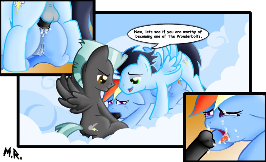 ass friendship_is_magic furry my_little_pony penis pony pussy rainbow_dash_(mlp) shadowninja976 smooth_skin soarin_(mlp) tagme thunderlane_(mlp) wonderbolts