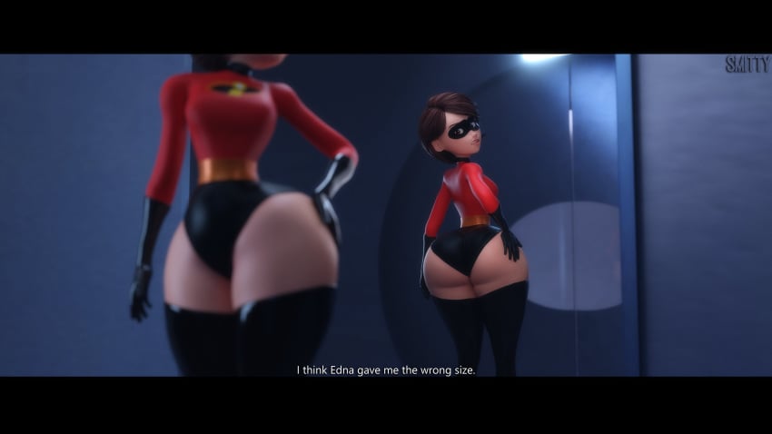 3d_(artwork) ass ass_focus big_ass bubble_butt clothing elastigirl fat_ass fully_clothed hand_on_butt helen_parr huge_ass huge_hips leotard mature_female milf mother pose posing small_breasts small_waist smitty34 superheroine supersuit the_incredibles thick_thighs thigh_highs thighhighs thighs tiny_waist wide_hips