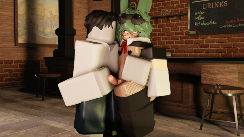 1femboy 2boys 3d 3d_model 3ntnsfw balls blush cute cute_face femboy femboysub gay grabbing_penis hand_on_penis indoors male male_only pasties penis penis_out public public_nudity robloxian thighhighs