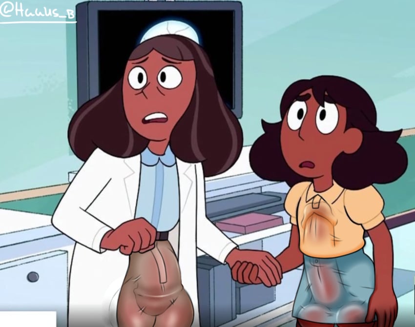 big_dick big_penis clothed clothes_lift clothing connie_maheswaran dick dickgirl dickgirl/dickgirl dickgirl_on_dickgirl dickgirl_only edit futa_on_futa futa_only futanari haaus_b penis priyanka_maheswaran signature steven_universe topping transparent_clothing