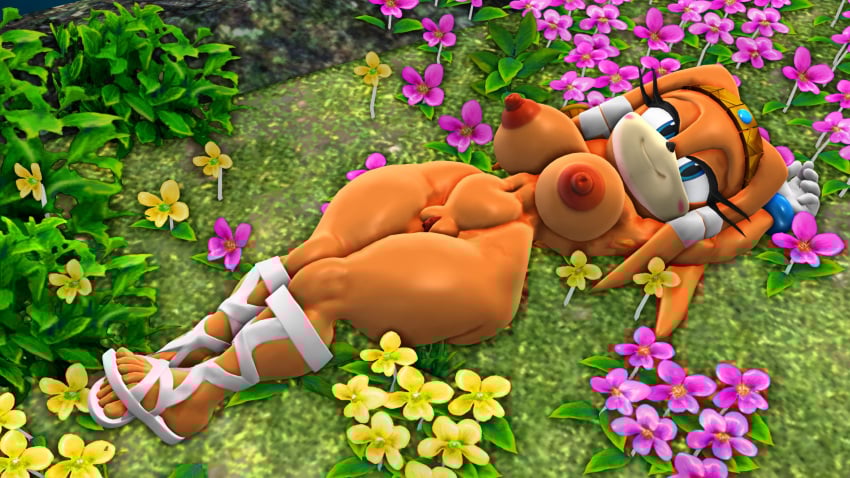 1girls anthro female mikumikudance mmd nude sega silverteam2017 solo sonic_(series) sonic_adventure sonic_the_hedgehog_(series) tikal_the_echidna
