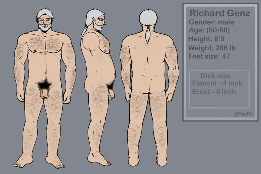age_difference balls ballsack beard belly big_balls big_male big_penis broad_shoulders cock dick dominant dominant_male flaccid_penis foreskin german gray_hair hairy_balls hairy_chest hairy_male large_balls large_male male masculine_male mature_male moustache muscular muscular_male old_male old_man older_male penis ponytail pubic_hair reference_image reference_to_character solo solo_male sugar_daddy thick_penis uncircumcised uncut_penis unshaved unshaven_face