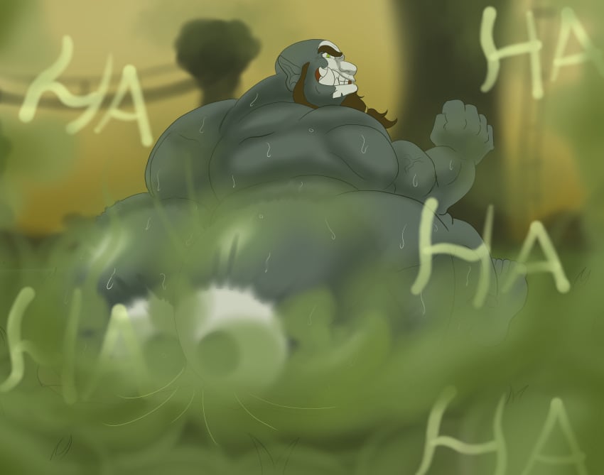fart fart_cloud fart_everywhere fart_fetish farting farting_at_viewer farting_in_face farting_on_another farting_on_face farts fat fat_ass fat_butt fat_male gassygohma laugh laughing male original_character