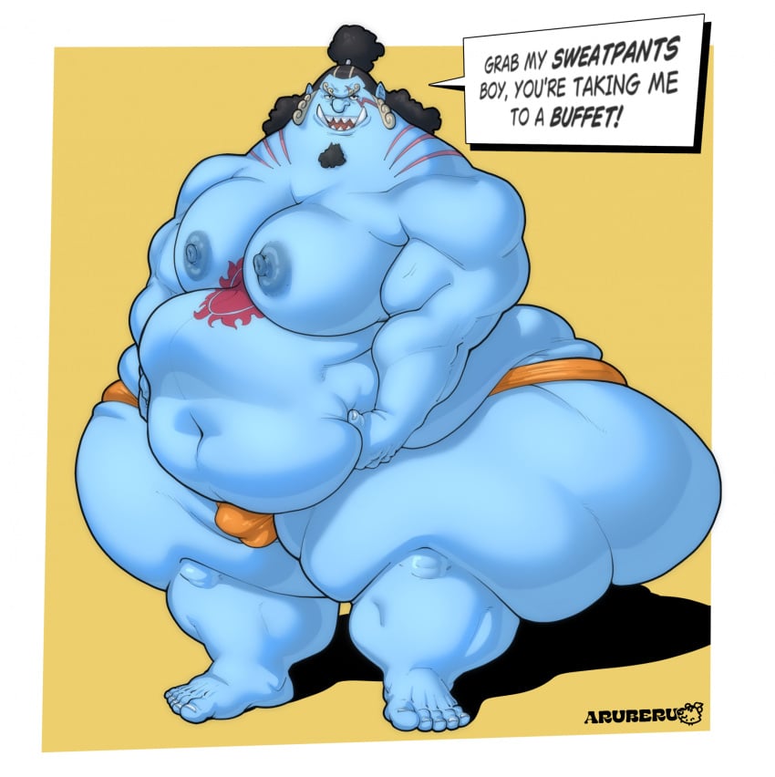 aru_beru bara bulge fat fat_ass fishmen_(one_piece) jinbe male male_only obese one_piece overweight overweight_male