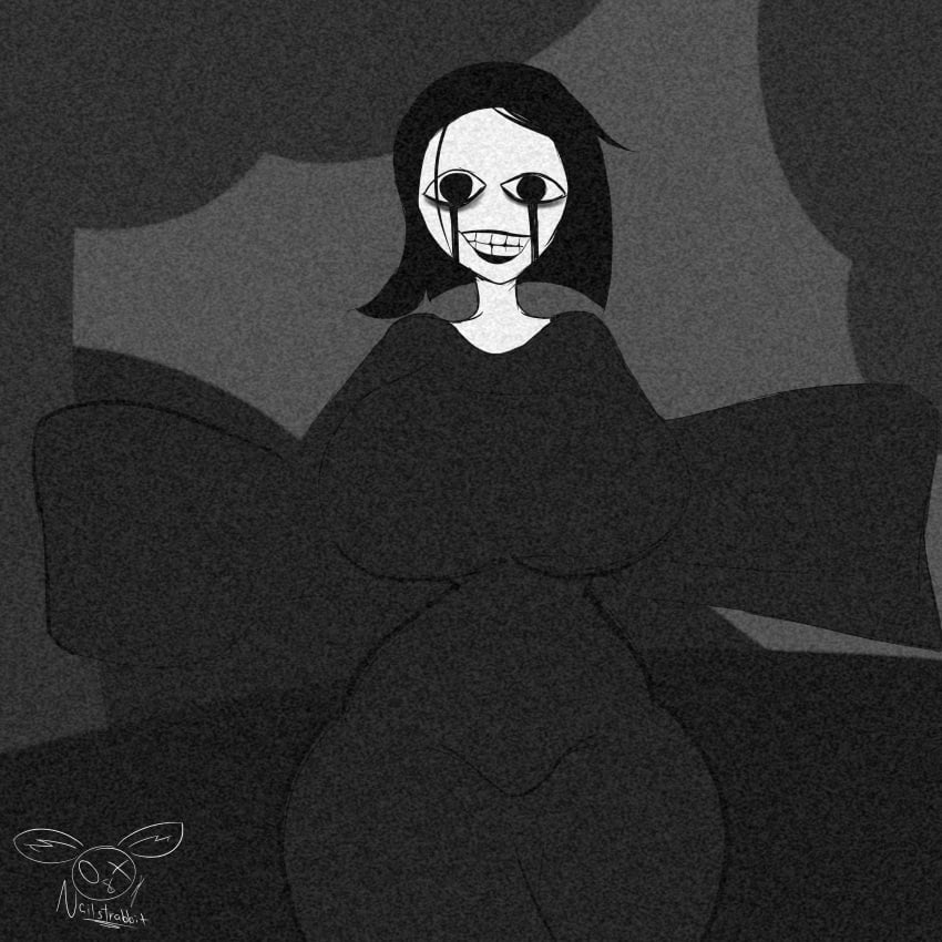 1girls big_breasts big_hips black_and_white black_clothing black_hair breasts clothed clothed_female clothing female_only folklore forest forest_background ghost ghost_girl ghost_milf hips la_llorona looking_at_viewer milf monster monster_girl mother mythology nailstrabbit nightmare_fuel nightmare_waifu public_domain short_black_hair short_hair smile smiling smiling_at_viewer spirit static tear_streaks the_wailing_(game) the_wailing_of_the_forest undead white_body white_skin