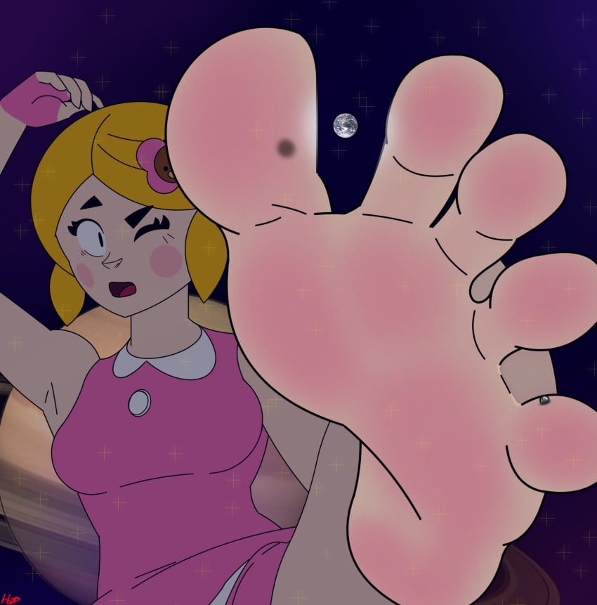 1girls brawl_stars choco_piper_(brawl_stars) feet foot_fetish giantess hjpres piper_(brawl_stars) soles