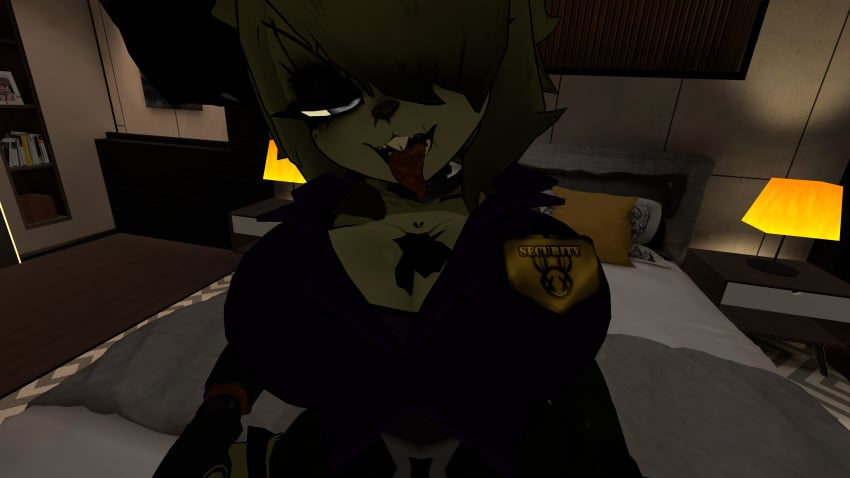 breasts femboy five_nights_at_freddy's guard huge_breasts robot security springtrap springtrap_(fnaf) uniform vrchat vrchat_avatar vrchat_model