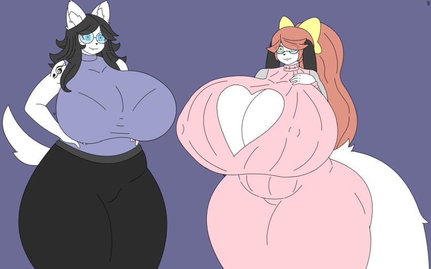 2girls big_breasts breasts cleavage gilf holly_applebee huge_breasts it_me_dark maggie_applebee milf mother mother_and_daughter thick_thighs wide_hips