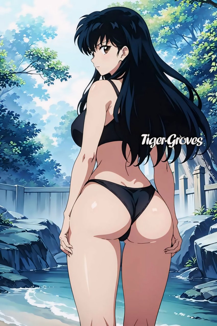 1girl 1girls ai_generated alone ass back_view background best_girl bikini black_bikini black_hair black_hair_female blush blushing_at_viewer blushing_female breasts brown_eyes brown_eyes_female cute_face cute_girl eyes_open fat_ass fat_ass_teen fat_breasts fat_butt female female_only girl_only hands_on_legs inuyasha kagome_higurashi long_hair long_hair_female looking_at_viewer looking_back looking_back_at_viewer medium_ass medium_breasts medium_butt only_female only_girl open_eyes remastered solo solo_female solo_focus thick_legs thick_thighs thighhighs tiger-groves upscaled young young_female young_girl young_woman