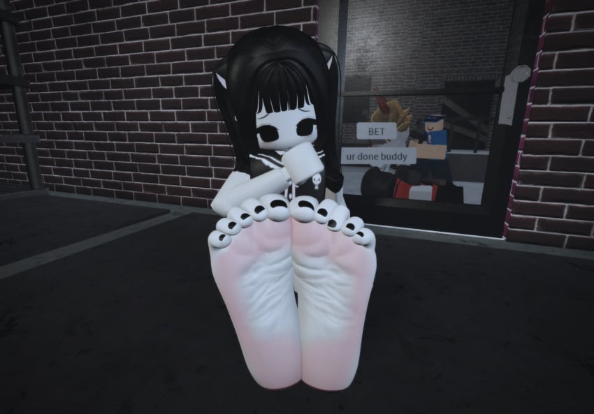 black_toenails bruhhhhmomennnnnt criminality cute cute_face feet female foot_fetish foot_focus lol painted_toenails request roblox roblox_avatar robloxian soles tagme toes toes_scrunch white_skin wrinkled_feet wrinkled_soles