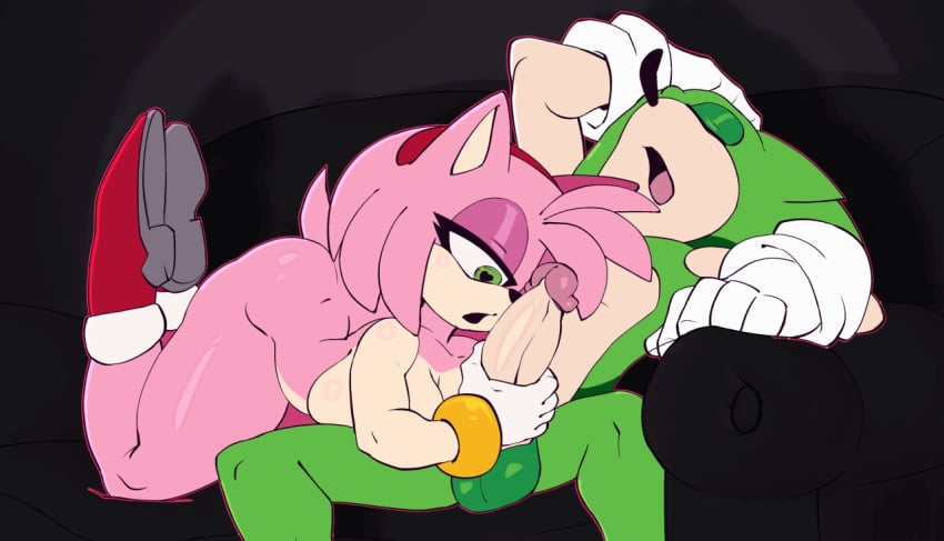 1boy 1girls 2d 720p amy_rose animated anthro anthro_only archie_comics ass_up balls bent_over boots breasts color completely_nude darkingart edit edited exposed_torso fat_ass female footwear frame_by_frame furry furry_only gloves green_eyes green_fur handjob handwear male mostly_nude naked_footwear no_humans nude open_mouth penis scourge_the_hedgehog sega sonic_(series) sonic_the_hedgehog_(archie) sonic_the_hedgehog_(comics) sonic_the_hedgehog_(series) thick third-party_edit