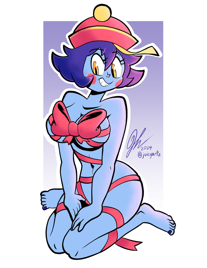 1girls darkstalkers gift_wrapped hsien_ko jiangshi juicyartz lei-lei lei_lei nude