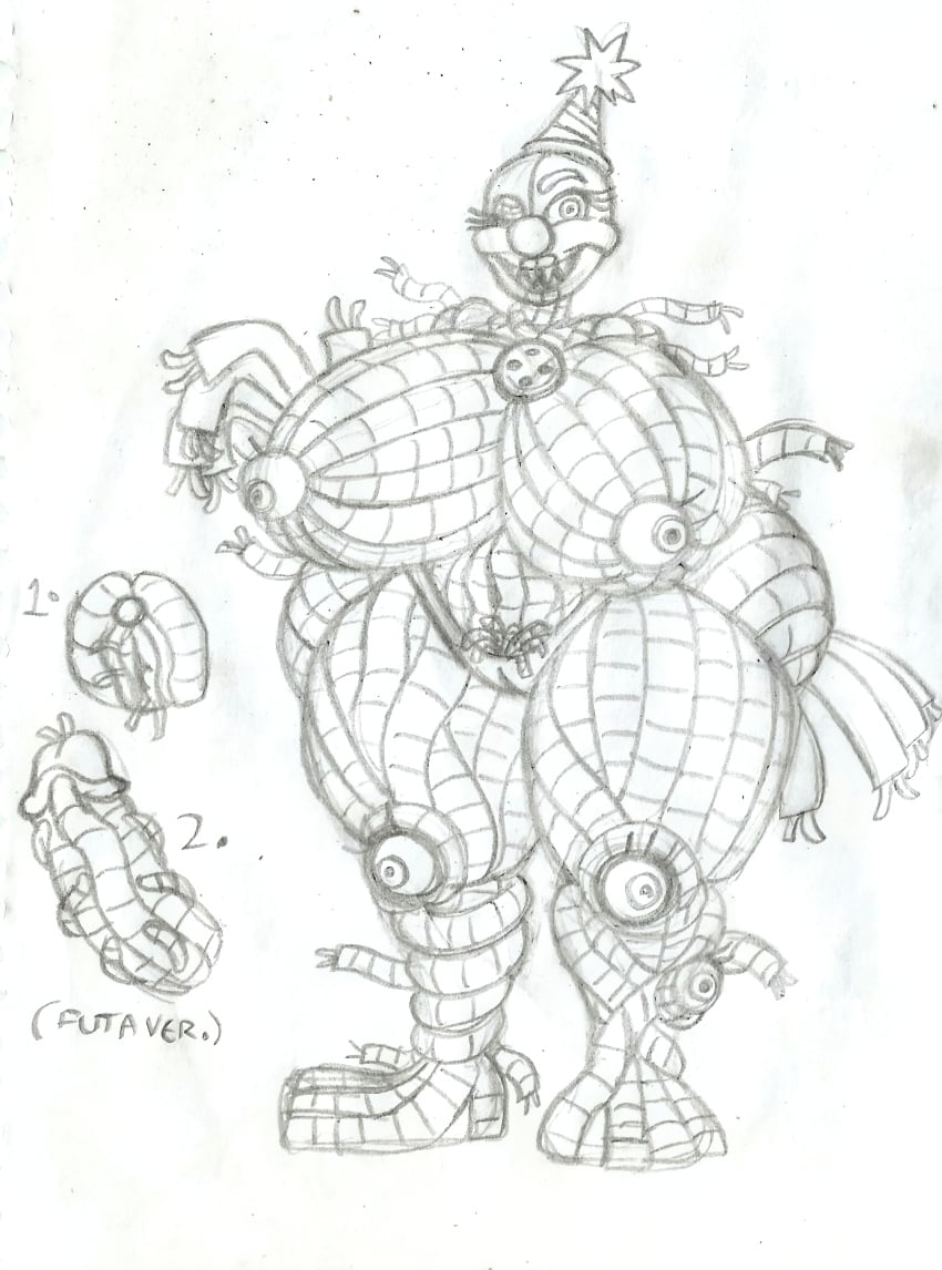 big_breasts breasts captainhornybotld ennard ennard_(fnafsl) female five_nights_at_freddy's five_nights_at_freddy's:_sister_location nipple_eyes robot robot_girl robot_humanoid rule_63 tag_me tagme