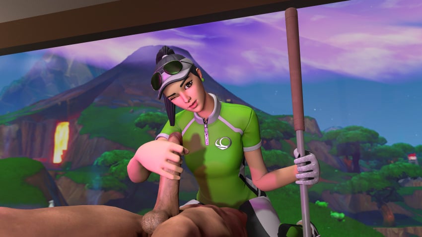 clothed clothed_female clothing completely_nude completely_nude_male epic_games female fortnite fortnite:_battle_royale fully_clothed fully_clothed_female handjob nude nude_male par_patroller_(fortnite) parpatroller000 wink winking winking_at_viewer