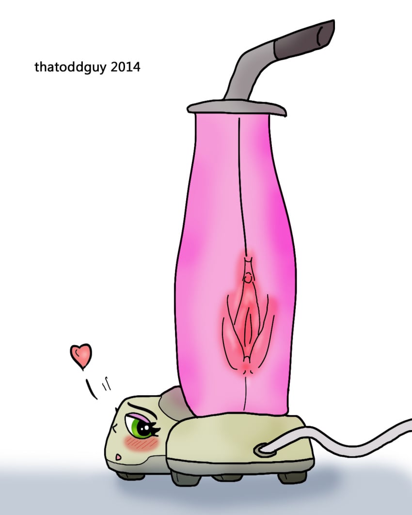 2014 appliance blush female inanimate looking_at_viewer no_humans personification pussy showing shy thatoddguy vacussy vacuum_cleaner what