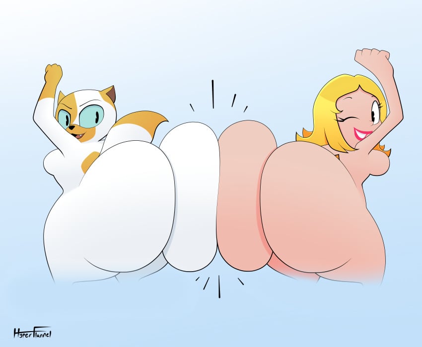 20th_century_fox 20th_century_studios 2_girls 2girls adventure_time american_dad anthro ass_bigger_than_head ass_focus ass_to_ass backboob big_breasts big_butt blonde_hair cake_the_cat cartoon_network cat_ears cat_girl cat_tail crossover dumptruck_ass feline female female_only francine_smith furry fuzzy_door_productions hourglass_figure huge_ass huge_butt hyper hyper_ass hyper_butt hyperflannel massive_ass massive_butt milf mother nude pac-man_eyes tbs thick_thighs warner_bros warner_brothers wide_hips