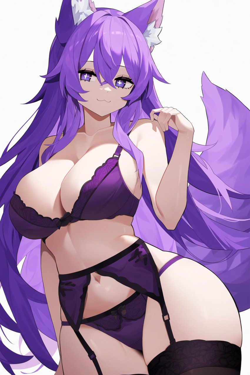 1girls :3 ai_generated big_breasts breasts curvy cute dog_ears dog_girl doggirl female female_focus female_only highres hips huge_boobs huge_breasts kemonomimi light_skin light_skinned_female lingerie long_hair patreon_username petgirl petite purple_ears purple_eyes purple_hair purple_tail thick_thighs thighs tori toriwoofs watermark wavy_hair white_skin white_skinned_female wide_hips wolf_ears