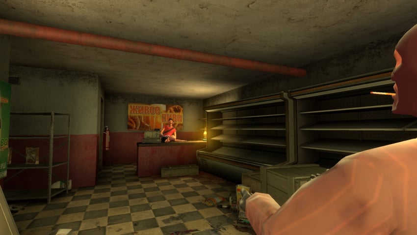 3d bent_over caught_in_4k caught_in_the_act disgusted mask miss_pauling scout_(team_fortress_2) spy_(team_fortress_2) suprised