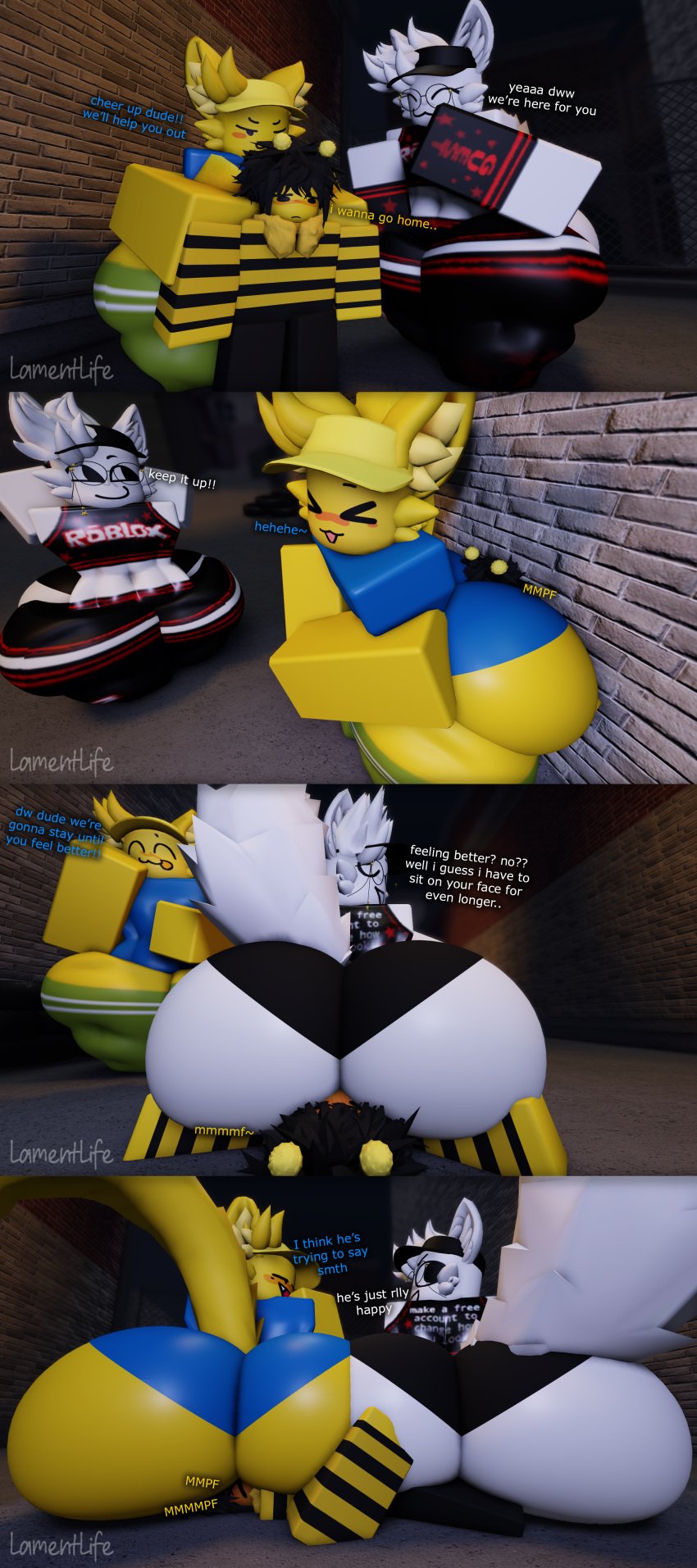 1femboy 1male 2male 2males 3boys 3d artist_name ass ass_in_face ass_on_face ass_smothering big_ass big_ass_(male) bottom_heavy_femboy bubble_ass bubble_butt butt_in_face butt_on_face depressed dialogue double_facesitting english_text enormous_ass face_in_ass face_in_butt facesitting femboy femboy_on_male gay huge_ass huge_butt huge_thighs lamentlife lamentlife_(oc) large_ass large_butt male male_on_male massive_ass massive_butt massive_thighs only_male pinned_under_ass pinned_under_butt roblox robloxian smothering smothering_ass text thicc_thighs thick_thighs watermark wide_hip wide_hips wide_thighs