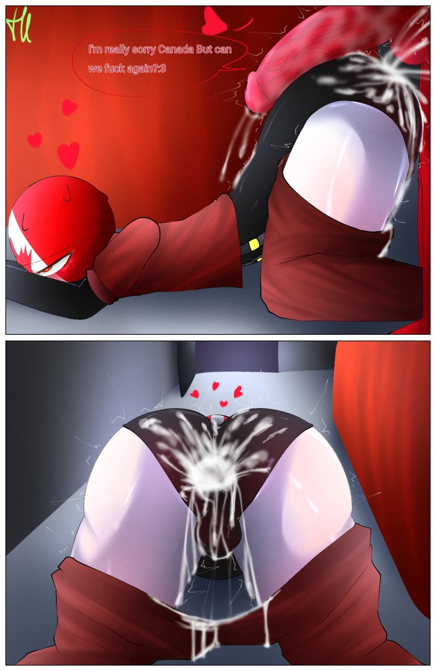 1boy 1futa 44waa29304 after_sex anal balls big_ass big_penis big_thighs canada_(countryhumans) clothed clothing comic countryhumans countryhumans_girl cum cum_in_ass cum_inside curtain curved_back duo femboy futa_is_bigger futa_on_male futanari huge_cock humanoid humanoid_penis light_skin male mostly_clothed penetration penis peru_(countryhumans) sex sex_through_clothes standing sweat tagme top-down_bottom-up