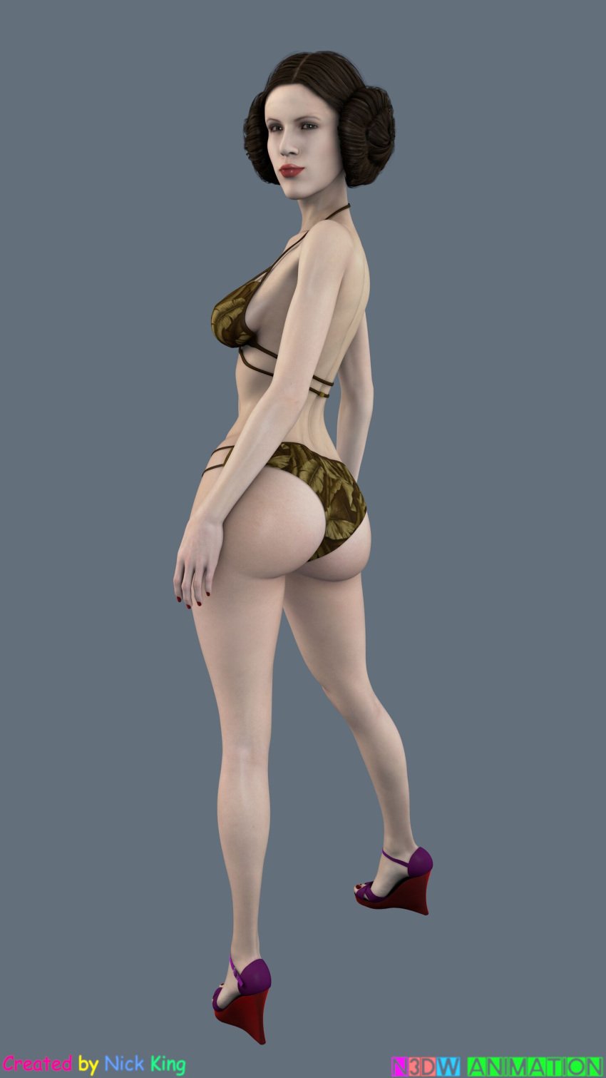 1girls 3d big_ass big_breasts breasts bust busty curvaceous curvy curvy_figure female female_focus hips hourglass_figure huge_ass huge_breasts large_ass large_breasts legs leia_organa light-skinned_female light_skin lucasfilm mature mature_female n3dwanimantion nick_king princess princess_leia_organa royalty slave_leia slim_waist star_wars thick thick_hips thick_legs thick_thighs thighs top_heavy voluptuous waist wide_hips