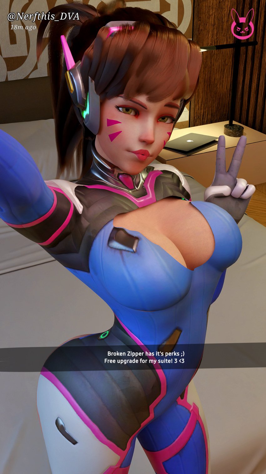 1girls 3d 9:16 activision big_ass big_breasts blizzard_entertainment breasts busty chest cleavage curvaceous curvy curvy_figure d.va digital_media_(artwork) english_text female female_focus hana_song hips hourglass_figure huge_breasts large_breasts legalshotax3 legs light-skinned_female light_skin nishikt overwatch overwatch_2 selfie slim_waist snapchate thick thick_hips thick_legs thick_thighs thighs top_heavy voluptuous voluptuous_female waist wide_hips