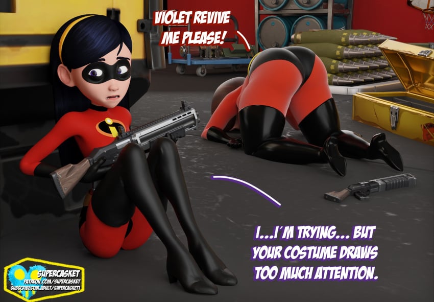 2girls 3d all_fours ass_up background big_ass big_breasts big_thighs bodysuit botos breasts bust busty chest clothed clothing costume crossover curvaceous curvy curvy_figure daughter detailed_background dialogue disney elastigirl elastigirl_(fortnite) english_text female female_only footwear fortnite fully_clothed gun hairband headgear heel_boots heels helen_parr helen_parr_(fortnite) hero heroine hips holding_gun holding_object holding_weapon hourglass_figure huge_ass huge_breasts human large_ass large_breasts legs light-skinned_female light_skin long_hair looking_away mask mature mature_female milf mother mother_and_daughter multiple_girls nervous on_ground pixar pixar_mom purple_eyes ranged_weapon sad scared shoes sitting slim_waist straight_hair supercasket superhero superhero_costume superheroine text the_incredibles thick thick_hips thick_legs thick_thighs thigh_boots thighs top-down_bottom-up top_heavy video_game violet_parr voluptuous voluptuous_female waist weapon wide_hips wide_thighs young