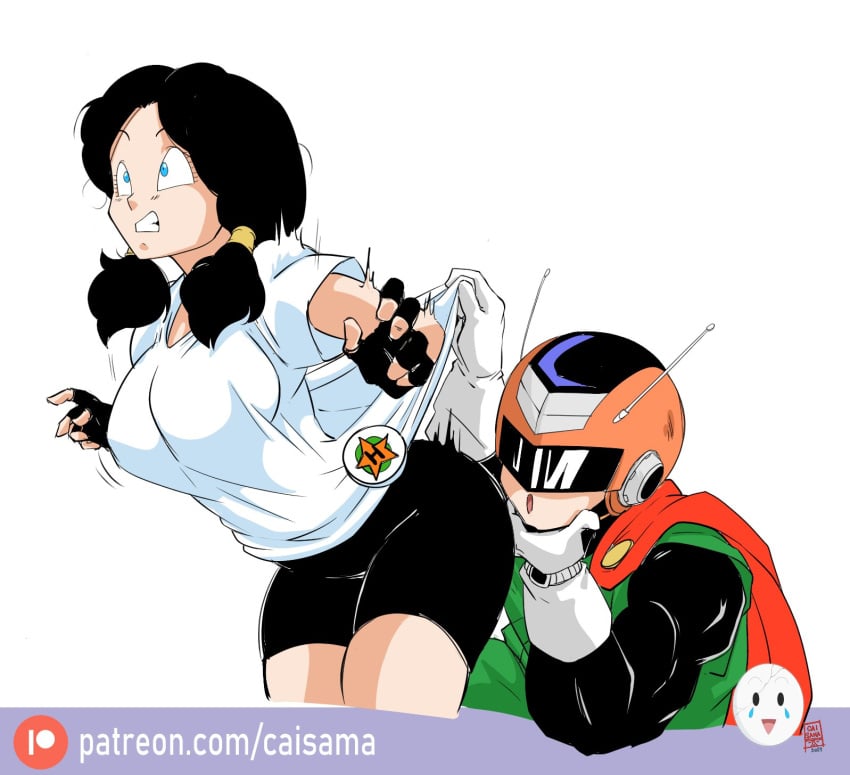 caisama dragon_ball dragon_ball_z great_saiyaman son_gohan tagme videl