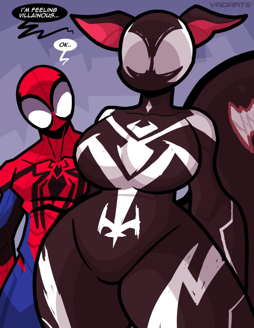 1boy 1boy1girl 1girls alien big_ass big_breasts big_thighs breasts curvaceous curvy curvy_figure dialogue digital_media_(artwork) doreen_green female hips hourglass_figure huge_ass huge_breasts huge_thighs large_ass large_breasts large_thighs legs male male/female marvel marvel_comics marvel_rivals peter_parker slim_waist speech_bubble spider-man spider-man_(marvel_rivals) spider-man_(series) squirrel_girl_(marvel) squirrel_girl_(marvel_rivals) straight symbiote symbiote_suit text thick thick_hips thick_legs thick_thighs thighs vadarts venomized voluptuous waist wide_hips wide_thighs