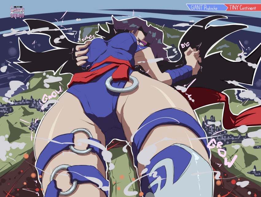 1girls 2d 2d_(artwork) asian asian_female black_hair black_hair_female breasts clothed clothed_female continent female female_focus female_only gamesquid giant_female giantess giantess_growth giga_giantess growth land laying_down laying_on_back long_hair long_hair_female marvel marvel_comics marvel_rivals mega_giantess ocean psylocke psylocke_(marvel_rivals) solo solo_female solo_focus thick_thighs thighs water x-men
