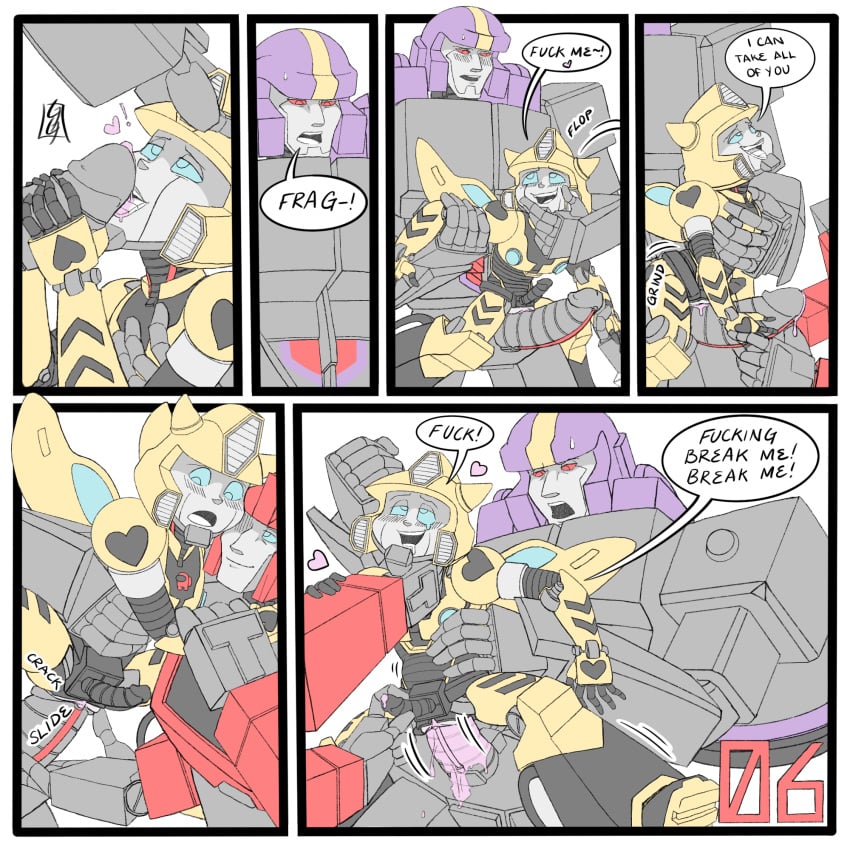 alien alien_humanoid among_us_reference astrotrain autobot begging begging_for_sex belly_bulge blue_eyes bumblebee_(transformers) comic_page cybertronian dangling_legs decepticon dick_on_face flirting giant_penis grabbing_cock grabbing_head grabbing_neck grabbing_throat grinding grinding_on_leg grinding_on_penis holding holding_arms holding_penis holding_waist huge_cock ironhide kissing_penis looking_up mecha nuefass penetration red_eyes riding_penis robot robot_alien robot_humanoid simple_background simple_coloring simple_shading size_comparison size_difference size_fetish size_talk sucking_cock sucking_penis teasing thrusting transformers transformers_g1 vaginal_penetration valve_penetration