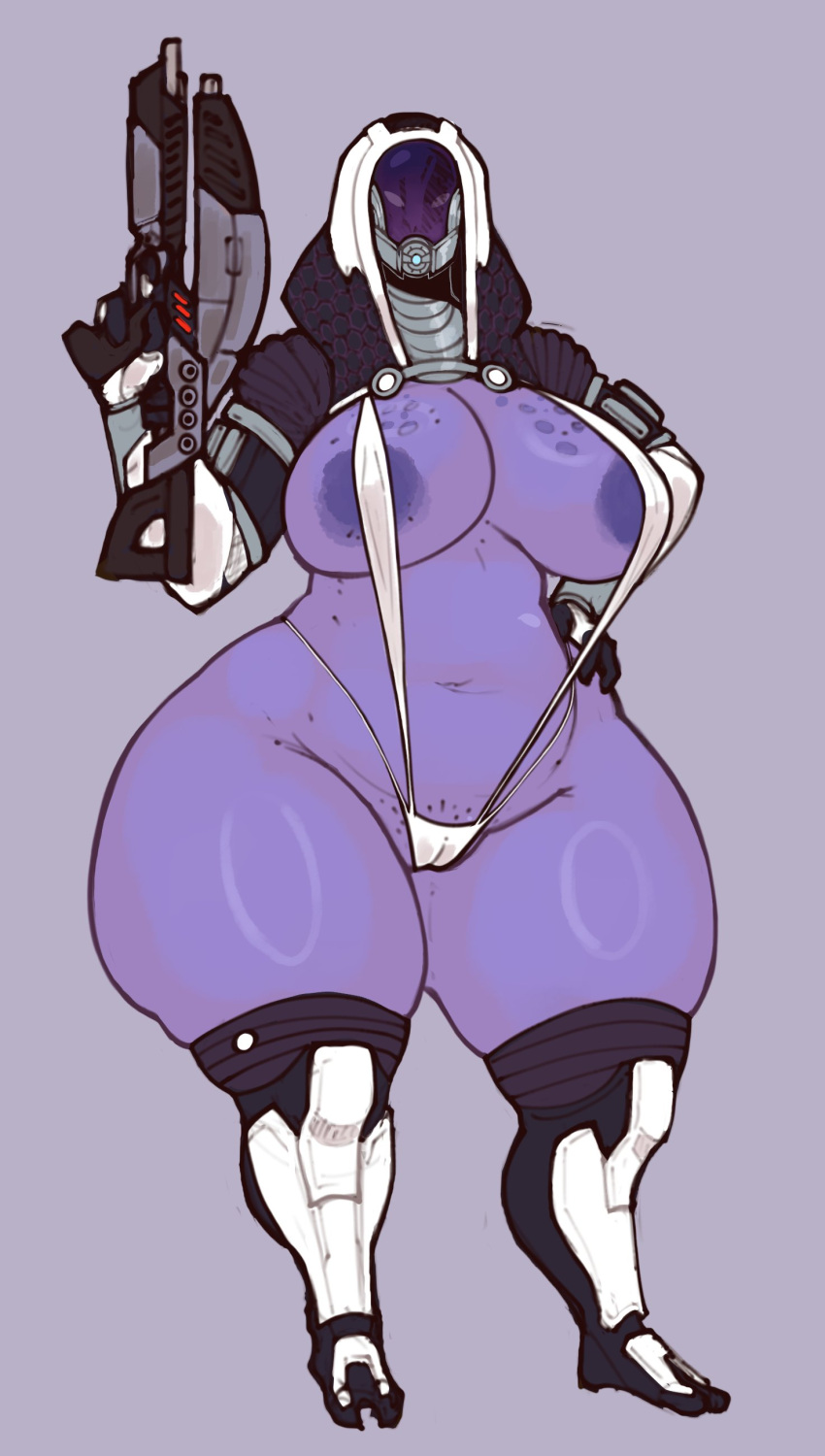 1girls alien alien_girl big_breasts cóatl mass_effect oc thecoatl034 thick_thighs voluptuous voluptuous_female