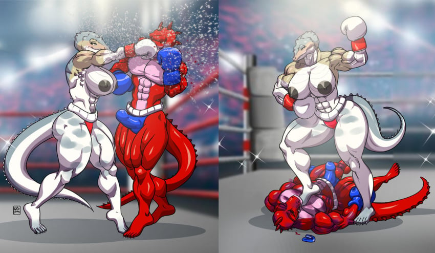 1boy 1girls 2_panel_comic animal_humanoid anthro big_ass big_breasts big_thighs blue_boxing_gloves blue_gloves boner boxing boxing_gloves boxing_ring breasts bulge bust busty chest curvaceous curvy curvy_figure digital_media_(artwork) duo female female/male female_focus fight fighting_ring gabocaricaturas gloves hips hourglass_figure huge_ass huge_breasts huge_thighs humanoid large_ass large_breasts large_thighs legs male male/female mature mature_female mature_male mixed_boxing original original_character original_characters slim_waist straight thick thick_hips thick_legs thick_thighs thighs topless voluptuous voluptuous_female waist white_boxing_gloves white_gloves wide_ass wide_hips wide_thighs