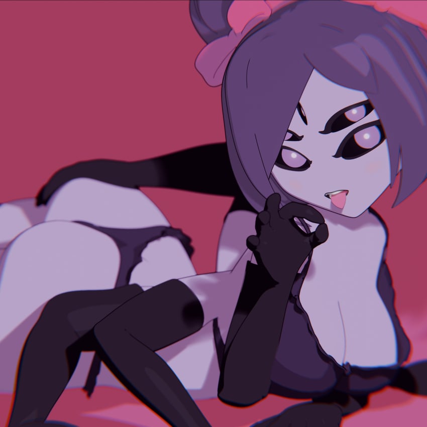 big_ass big_breasts cock_hungry huge_breasts impregnation_request muffet shadow2405 tight_clothing tights undertale