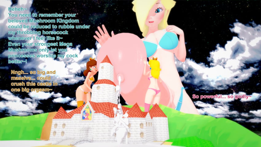 1futa 2girls 3d cock_worship cum english_text female futa_giantess futanari giantess giantess_futa horsecock huge_cock intersex koikatsu lingerie mario_(series) nintendo penis princess_daisy princess_peach princess_rosalina size_difference super_mario_bros. text underwear xavierhuge