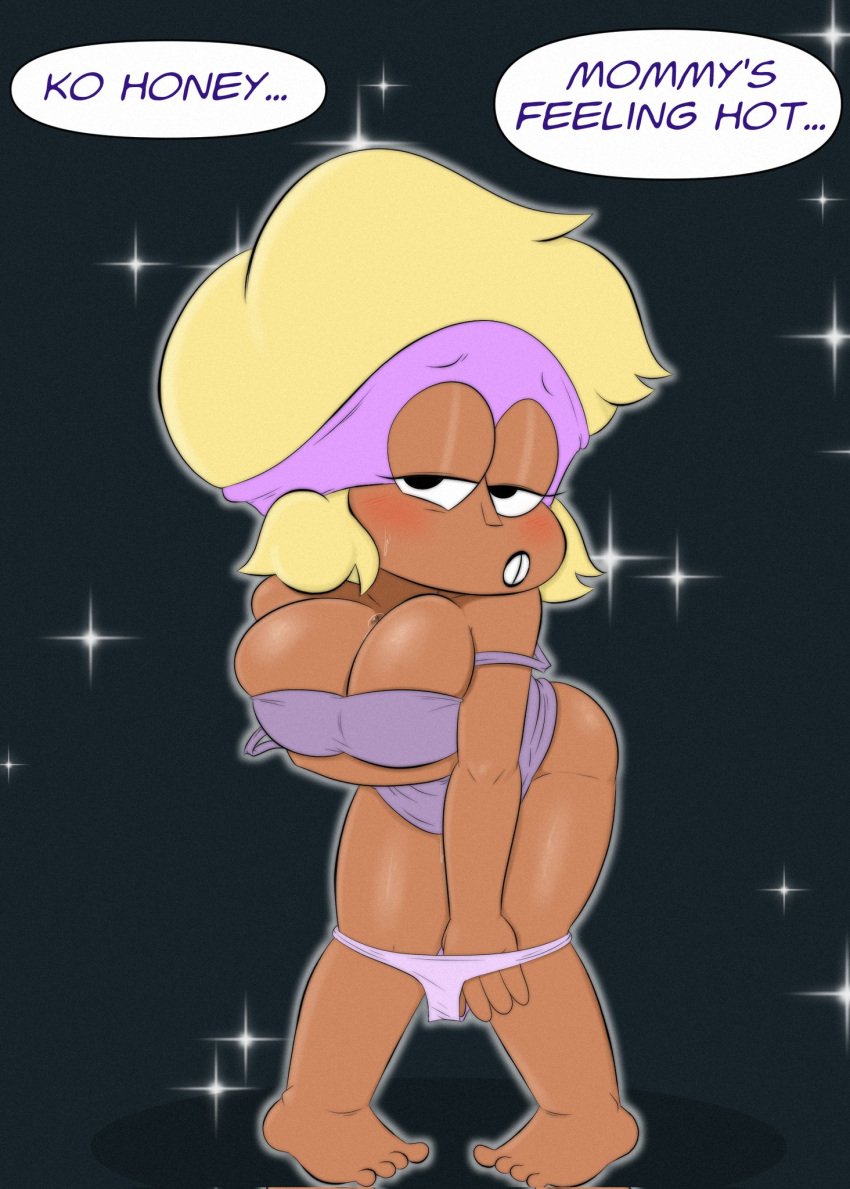 1girls big_breasts blonde_female blonde_hair blush breasts brown_body carol_(ok_k.o.!_let's_be_heroes) carol_kincaid cartoon_network incest mindgasmyt mother ok_k.o.!_let's_be_heroes panties