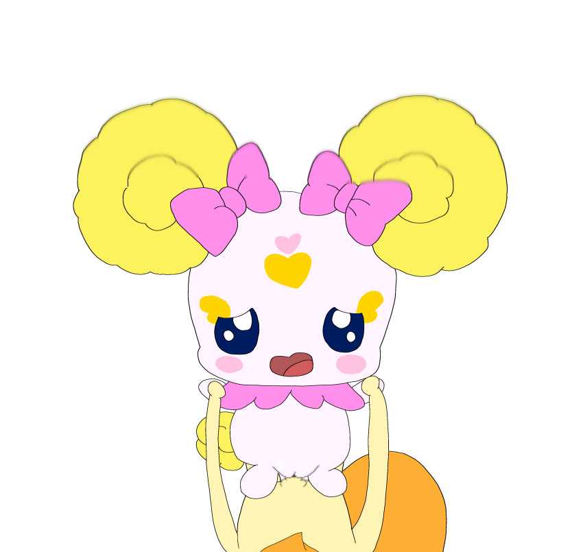 absurdres blush_stickers candy_(smile_precure) censored chibi cub highres humanoid ibispaintx kawaii3chan kawaii3chan_(artist) no_human non-human old_quality open_mouth pop_(smile_precure) precure pregnant pretty_cure pussy sex simple_background smile_precure white_background