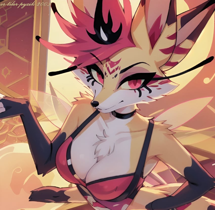 furry furry_female helluva_boss queen_bee-lzebub_(helluva_boss)