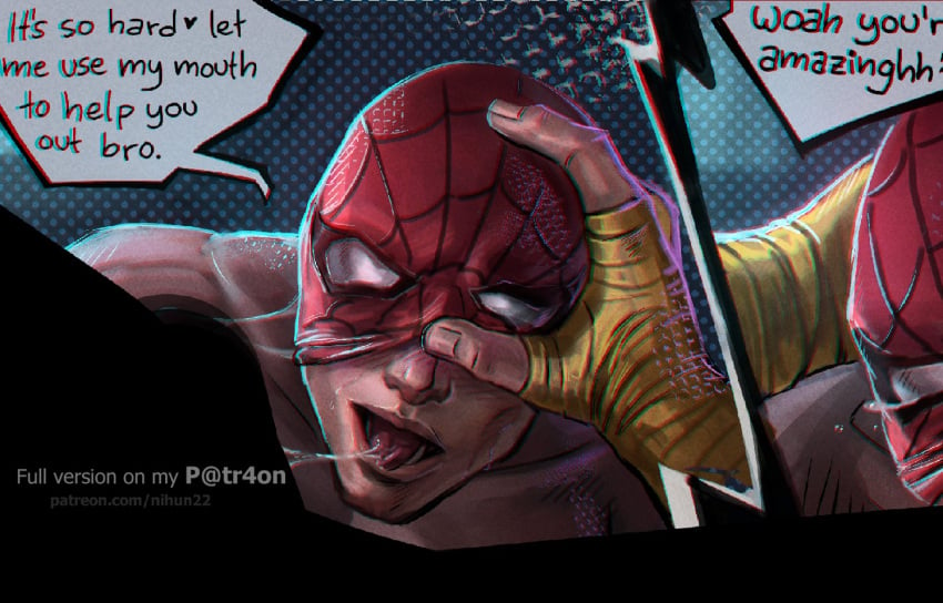 blowjob gay iron_fist iron_fist_(marvel_rivals) lin_lie male male_focus male_only marvel marvel_rivals nihun peter_parker spider-man spider-man_(marvel_rivals) spider-man_(series) yaoi