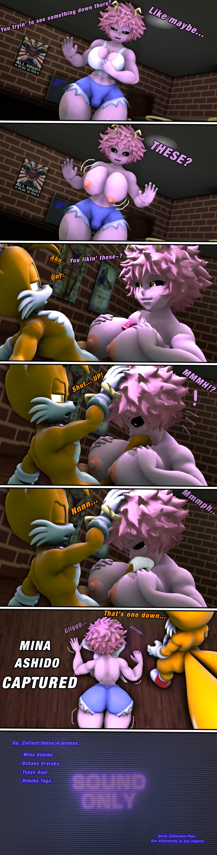 3d big_breasts boku_no_hero_academia bouncing_breasts collage comic crack_pairing crack_ship crossover cum flashing flashing_breasts miles_prower mina_ashido my_hero_academia paizuri realbibbel sfm shirtless sonic_(series) sonic_the_hedgehog_(series) source_filmmaker tagme tails tails_the_fox text unconscious