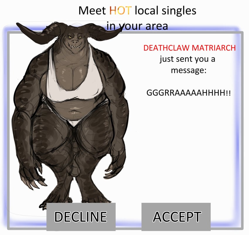 Deathclaw (Fallout) Rule 34 Image