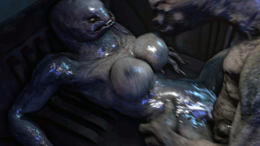 3d alien animated big_breasts bouncing_breasts breasts cum cum_in_pussy cum_inside elite female female_sangheili halo_(series) male missionary_position penis pussy sangheili vagina vaginal_penetration wattchewant