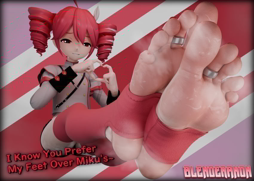 1girls 3d blender blender_(software) blenderanon_ blush fair_skin feet feet_fetish feet_focus female female_focus female_only floating foot_fetish foot_focus full_color hair_ornament heart_hands highres kasane_teto kasane_teto_(sv) legs_crossed looking_at_viewer looking_down looking_down_at_viewer nail_polish painted_nails painted_toenails presenting presenting_feet presenting_foot red_eyes red_hair red_nails red_toenails rings shoes_removed soles soles_female soles_focus solo solo_female solo_focus stirrup_legwear stirrup_socks stirrup_thighhighs stirrups sweat sweaty_body synthesizer_v tagme talking_to_viewer text thighs toe_ring toe_rings utau very_long_hair watermark white_hair white_skin